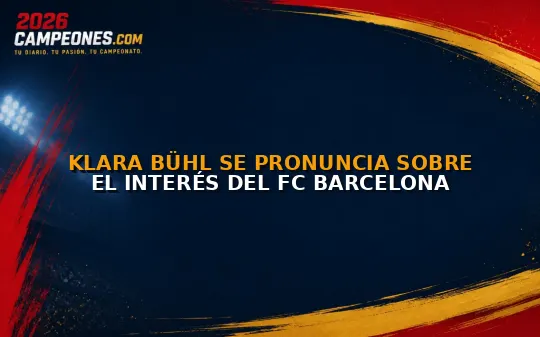 Klara Bühl se pronuncia sobre el interés del FC Barcelona