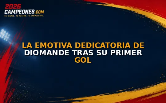 La emotiva dedicatoria de Diomande tras su primer gol