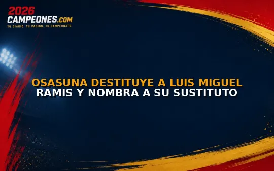 Osasuna destituye a Luis Miguel Ramis y nombra a su sustituto