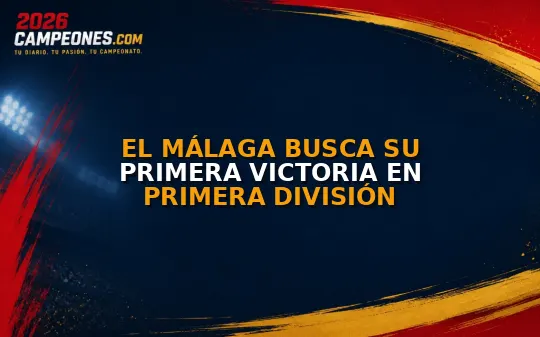 El Málaga busca su primera victoria en Primera División