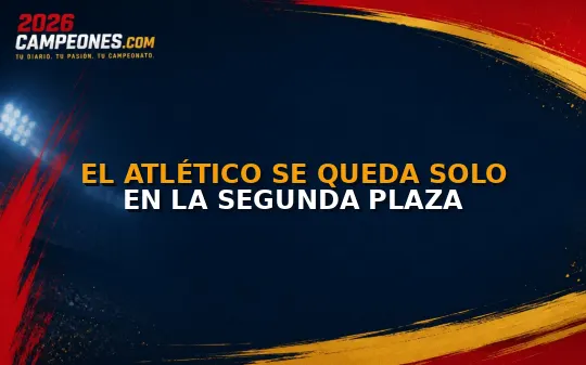 El Atlético se queda solo en la segunda plaza