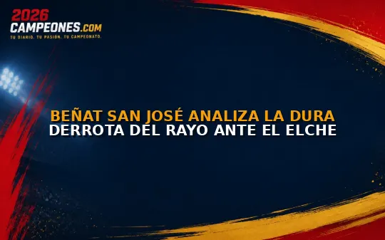 Beñat San José analiza la dura derrota del Rayo ante el Elche