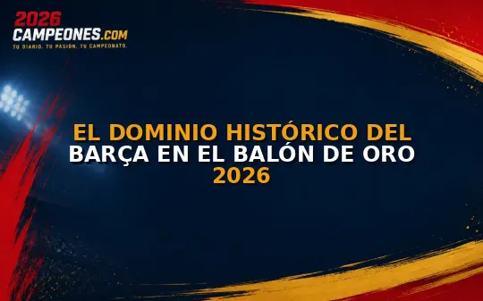 El dominio histórico del Barça en el Balón de Oro 2026
