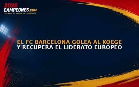 El FC Barcelona golea al Koege y recupera el liderato europeo