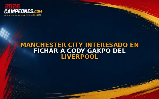 Manchester City interesado en fichar a Cody Gakpo del Liverpool