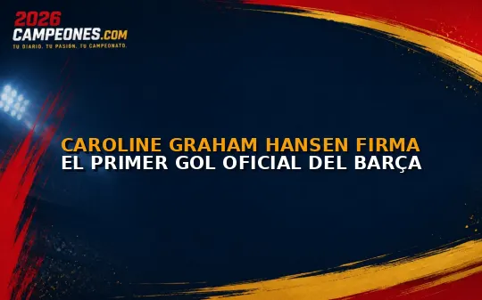 Caroline Graham Hansen firma el primer gol oficial del Barça