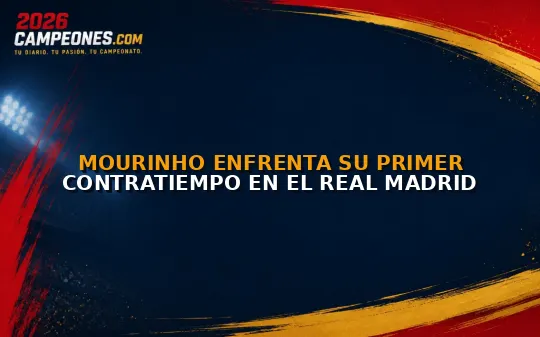 Mourinho enfrenta su primer contratiempo en el Real Madrid