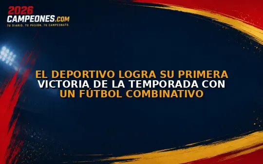 El Deportivo logra su primera victoria de la temporada con un fútbol combinativo