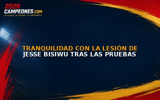 Tranquilidad con la lesión de Jesse Bisiwu tras las pruebas