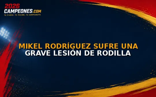 Mikel Rodríguez sufre una grave lesión de rodilla