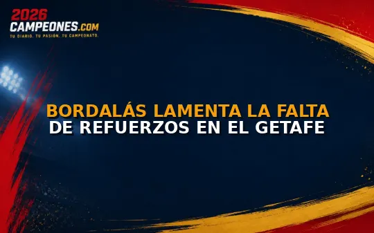 Bordalás lamenta la falta de refuerzos en el Getafe