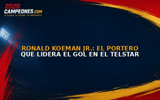 Ronald Koeman Jr.: El portero que lidera el gol en el Telstar