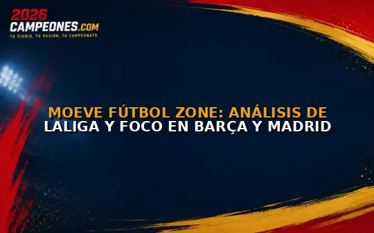 Moeve Fútbol Zone: análisis de LaLiga y foco en Barça y Madrid