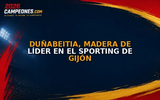 Duñabeitia, madera de líder en el Sporting de Gijón
