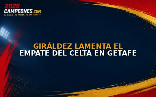 Giráldez lamenta el empate del Celta en Getafe