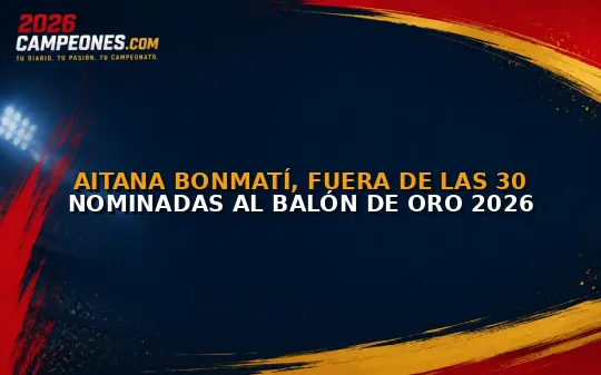 Aitana Bonmatí, fuera de las 30 nominadas al Balón de Oro 2026