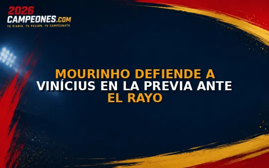 Mourinho defiende a Vinícius en la previa ante el Rayo