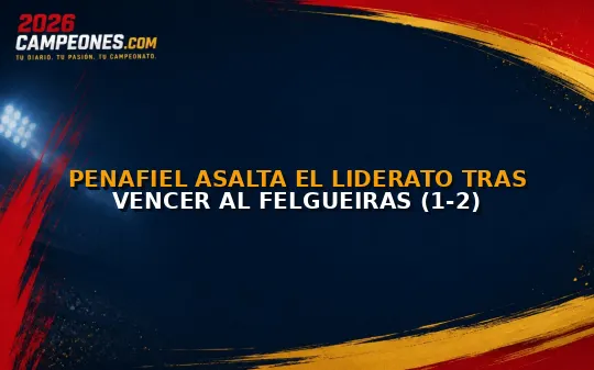 Penafiel asalta el liderato tras vencer al Felgueiras (1-2)