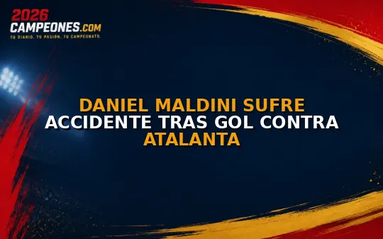 Daniel Maldini sufre accidente tras gol contra Atalanta