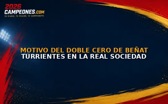Motivo del doble cero de Beñat Turrientes en la Real Sociedad