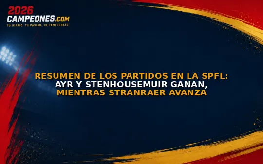 Resumen de los partidos en la SPFL: Ayr y Stenhousemuir ganan, mientras Stranraer avanza