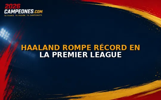 Haaland rompe récord en la Premier League
