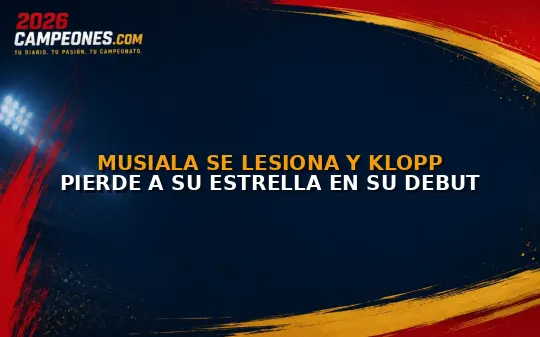 Musiala se lesiona y Klopp pierde a su estrella en su debut
